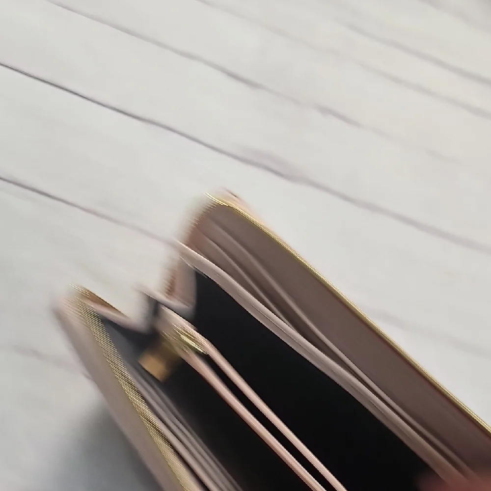 Steve Madden Dusty Pink Wallet Wristlet Textured Leather - Picture 13 of 15